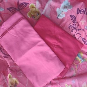 Tinkerbell Fitted Twin Sheet and 3 Pillowcases.